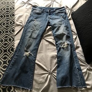 KUT DISTRESSED JEANS